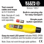 Klein® Coax Explorer® VDV512-100 2 Cable Tester, LED Display