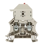 Klippon 1011300000 W Series Fuse Terminal Block, 36 VAC/VDC, 6.3 A, 22 to 8 AWG Wire, Snap-On Mount