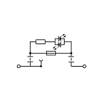 Klippon 1014100000 W Series Fuse Terminal Block, 36 VAC/VDC, 6.3 A, 22 to 8 AWG Wire, Snap-On Mount