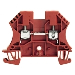 Klippon 1020140000 W Series Standard Feed-Through Terminal Block, 800 VAC, 32 A, 26 to 10 AWG Wire, 2 Poles, Snap-On Mount