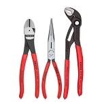 Knipex® 00 20 08 US2 Universal Plier Set, Tongue and Groove, 3 Pieces