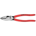 Knipex® 09 01 240 SBA Lineman's Plier With Cutting Edges, Steel Jaw, 240 mm OAL
