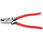 Knipex® 09 01 240 SBA Lineman's Plier With Cutting Edges, Steel Jaw, 240 mm OAL