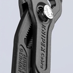 Knipex® Cobra® 87 01 250 SBA Box Joint Fully Fledged High Tech Water Pump Plier, 2 in Nominal, 1-1/4 in L x 1/1-8 in W CRV Steel V-Shape Jaw, Serrated Jaw Surface, 10 in OAL