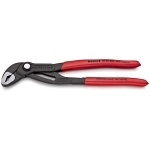 Knipex® Cobra® 87 01 250 SBA Box Joint Fully Fledged High Tech Water Pump Plier, 2 in Nominal, 1-1/4 in L x 1/1-8 in W CRV Steel V-Shape Jaw, Serrated Jaw Surface, 10 in OAL