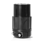 Leviton® 2423 3-Phase Grounding Cable Mount Locking Connector, 250 VAC, 20 A, 3 Poles, 4 Wires, Black/White