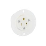 Leviton® 5279-C Grounding Outlet Receptacle, 125 VAC, 15 A, 2 Poles, 3 Wires, White