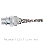 Leviton® L7700-100 L7700 Wire Mesh Safety Strain Relief Grip, 0.50 to 0.63 in Cable, Stainless Steel