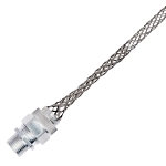 Leviton® L7713-100 L7713 Wire Mesh Safety Strain Relief Grip, 0.63 to 0.75 in Cable, Stainless Steel