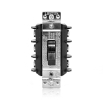 Leviton® MS303-DS Industrial Grade Manual Non-Grounding AC Motor Starter Switch, 600 VAC, 30 A, 20 hp Power Rating, 3PST Contact