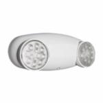 Lithonia Lighting® QUANTUM® ELM2 Self-Contained Emergency Lighting Unit, 1.2/1.5 W Incandescent Lamp, 120 to 277 VAC, 2 Heads, Thermoplastic