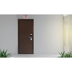 Lithonia Lighting® QUANTUM® LQM S W 3 R 120/277 M6 Dual Voltage Single Face Stencil Face Emergency Exit Sign, LED Lamp, 0.62/0.69 W Fixture, 120/277 V AC, EXIT Legend