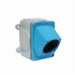 MELTRIC 711C3N05 Back Box With 30 deg Nylon Angle, 4.57 in W, For Use With DSN20 Series Plug/Receptacle, Metal