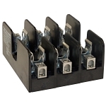 Mersen 20608R Open Style Fuse Block, 250 VAC, 60 A, Class R, 14 to 2 AWG Wire, 3 Poles