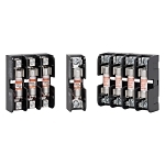 Mersen 30321 Open Style Fuse Block, 600 VAC/VDC, 30 A, 14 to 10 AWG Wire, 1 Pole