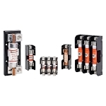 Mersen 20608R Open Style Fuse Block, 250 VAC, 60 A, Class R, 14 to 2 AWG Wire, 3 Poles
