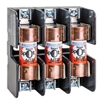 Mersen 60308SJ 6SJ Open Style Fuse Block, 600 VAC/VDC, 30 A, Class: J, 14 to 2 AWG Wire, 3 Poles