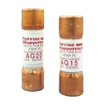 Mersen Amp-Trap® AG10 Current Limiting Low Voltage Time-Delay Fast Acting Fuse, 10 A, 600 VAC, 100 kA, Class G, Cylindrical Body