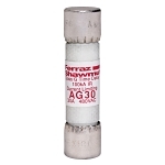 Mersen Amp-Trap® AG30 Current Limiting Low Voltage Time-Delay Fast Acting Fuse, 30 A, 480 VAC, 100 kA, Class G, Cylindrical Body