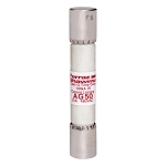 Mersen Amp-Trap® AG50 Current Limiting Low Voltage Time-Delay Fast Acting Fuse, 50 A, 480 VAC, 100 kA, Class G, Cylindrical Body