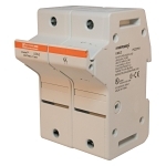 Mersen UltraSafe™ US6J2 Finger Safe Modular Fuse Holder, 600 VAC/VDC, 60 A, Class: J, 14 to 2 AWG Wire, 2 Poles