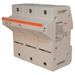Mersen UltraSafe™ US6J3 Finger Safe Modular Fuse Holder, 600 VAC/VDC, 60 A, Class: J, 14 to 2 AWG Wire, 3 Poles