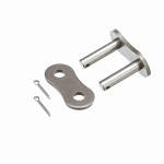 Morse® 332283 Slip Fit Standard Duty Connecting Link With Cotter Pin, 100 Chain, 1-1/4 in Pitch, 1.555 in OAW, 3/8 in Dia Pin, Steel