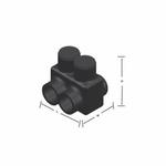 NSI Polaris™ IT-1/0 IT Series Double Sided Entry Insulated Multi-Tap Connector, 14 to 1/0 AWG Aluminum/Copper Conductor, Plastisol