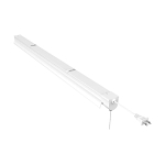 NUVO® by SATCO 62-927 Shop Light With 3 ft Pull Chain, 34 W Fixture, 120 V, White Housing