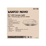 NUVO® by SATCO 65-138 LED Canopy Fixture, 120 to 277 V, Bronze Housing
