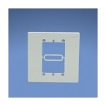 Panduit® Mini-Com® MIWBAIW In-Wall Box Adapter, 2 Gangs, 1 Ports, Mini-Com® Module, Snap-Fit Mount, ABS