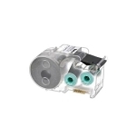 Panduit® P1™ S050X075VAC Self-Laminating Label Cassette, 3/4 in L x 1/2 in W, Clear/White, Vinyl