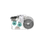Panduit® P1™ S050X075VAC Self-Laminating Label Cassette, 3/4 in L x 1/2 in W, Clear/White, Vinyl