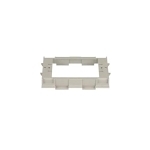 Panduit® Pan-Way® T70DB-X Faceplate Device Bracket, For Use With Pan-Way® T-70, TG-70 and Twin-70 Raceway System, Threaded/Snap-On Mounting, PVC, Gray