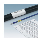 Phoenix Contact 0800376 Perforated Shrink Sleeve, 2.1 to 6.4 mm Dia Wire, White Marker, Polyolefin