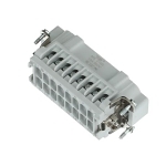 Pos-E-Kon® MS216B B Series Standard Terminal Insert, 16 Positions, 20 to 14 AWG Wire, Male Screw Connection, Glass Filled Thermoplastic