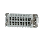 Pos-E-Kon® MS216B B Series Standard Terminal Insert, 16 Positions, 20 to 14 AWG Wire, Male Screw Connection, Glass Filled Thermoplastic