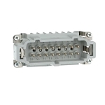 Pos-E-Kon® MS216B B Series Standard Terminal Insert, 16 Positions, 20 to 14 AWG Wire, Male Screw Connection, Glass Filled Thermoplastic