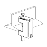 Unistrut® P2403S-EG Beam Clamp, 1-5/8 in Channel, 3/4 to 1-5/8 in THK, 1900 lb Load