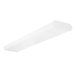 RAB GUS4-36NW/D10 Dimmable General Purpose Wraparound Fixture With 0 to 10 VDC Dimming Driver,) LED Lamp, 36 W Fixture, 120 to 277 VAC, White Housing