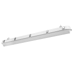 RAB SHARK4-50W/D10 Dimmable Enclosed Gasketed Linear Washdown,) LED Lamp, 50 W Fixture, 120 to 277 VAC, White Housing