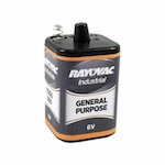 Rayovac® 6V-HD Heavy Duty Lantern Battery, Zinc-Carbon, 6 VDC Nominal, 10500 mAh Nominal
