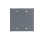 Red Dot® 2CCB Blank Weatherproof Receptacle Cover, Steel