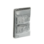 Red Dot® Dry-Tite® CCD Weatherproof Receptacle Cover, 4-9/16 in L x 2-27/32 in W, Die Cast Aluminum