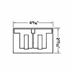 Red Dot® Dry-Tite® CCD Weatherproof Receptacle Cover, 4-9/16 in L x 2-27/32 in W, Die Cast Aluminum