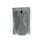 Red Dot® CCU Universal Weatherproof Cover, 4-9/16 in L x 2-13/16 in W, Flip Lid Cover, Die Cast Zinc