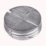 Red Dot® PLG-3-RD Close-Up Plug, 1 in Thread, Zinc, Silver