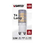 SATCO® S11232 T4 Lamp, 3.5 W, G9 Lamp Base, T4 Shape, 300 Lumens