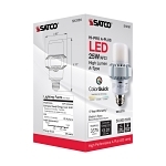 SATCO® S13161 Hi-Pro Post Top Light, 25 W, 200 W Incandescent Equivalent, E26 Lamp Base, AP23 Shape, 3000, 3250, 3375 Lumens