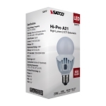 SATCO® S28737 A-Line Light, 20 W, 150 W Incandescent Equivalent, E26 Lamp, A21 Shape, 2760/3020/2860 Lumens